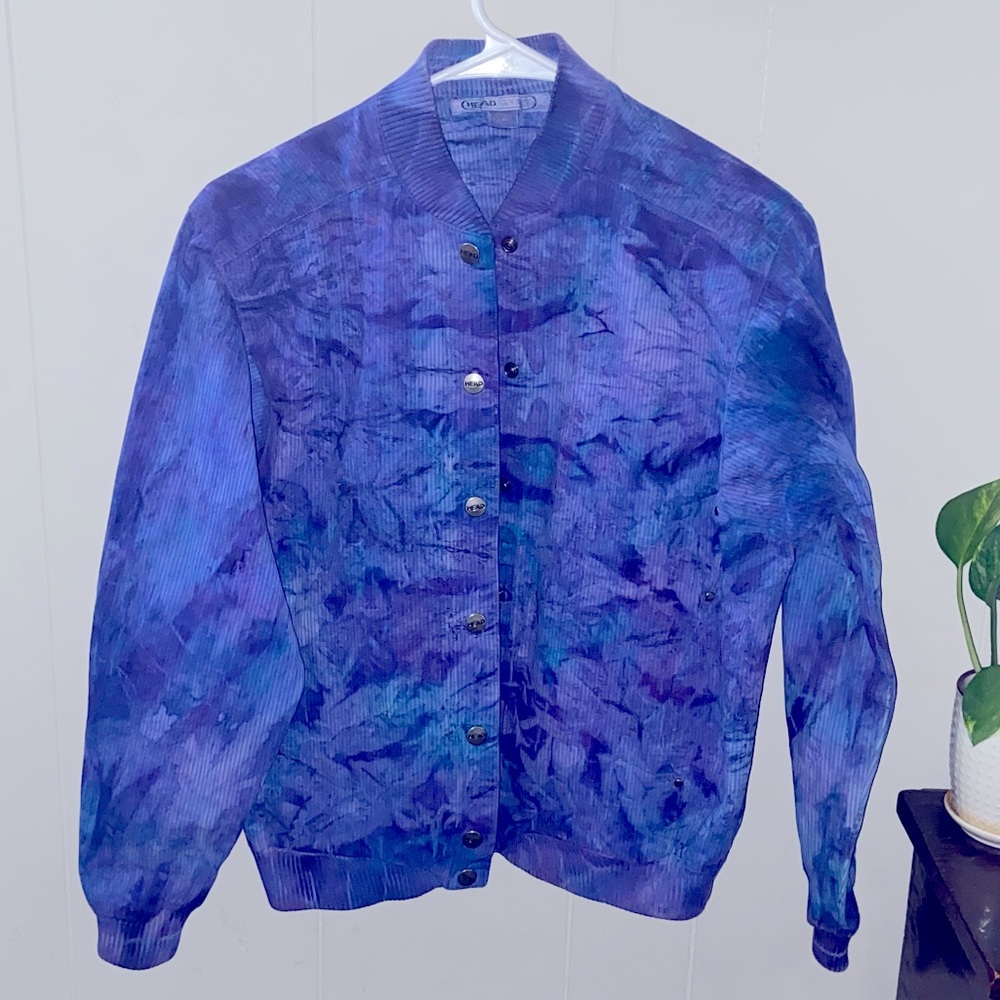 Vintage Ice Dyed HeadSport denim jacket M💜